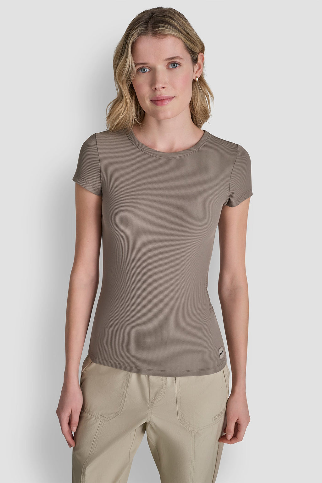 HUDSON RIB TEE WITH TONAL LOGO