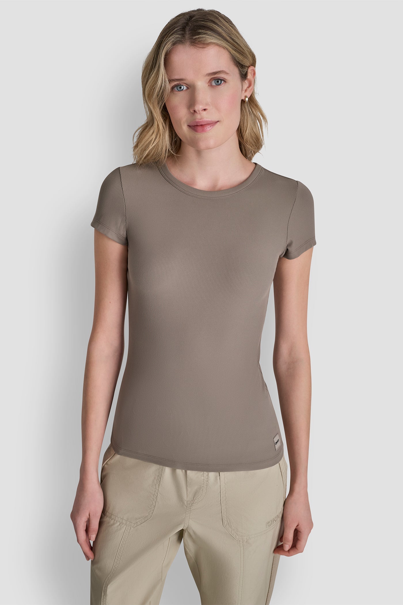 HUDSON RIB TEE WITH TONAL LOGO