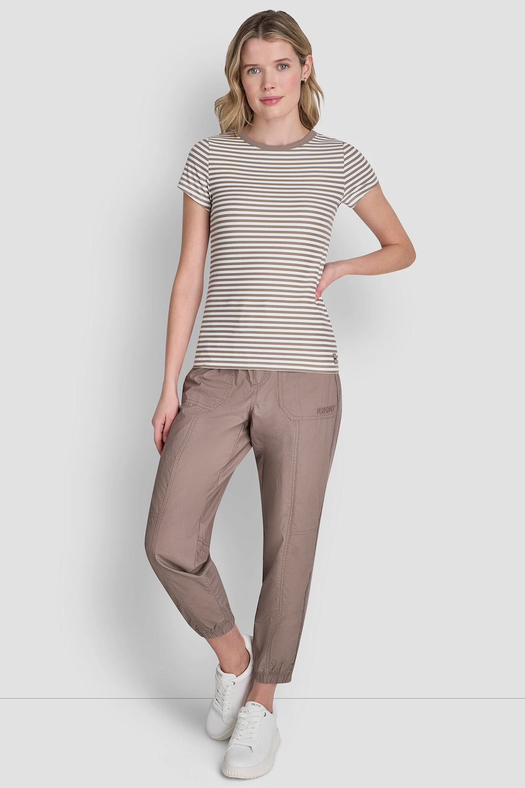 HUDSON RIB TEE WITH TONAL LOGO
