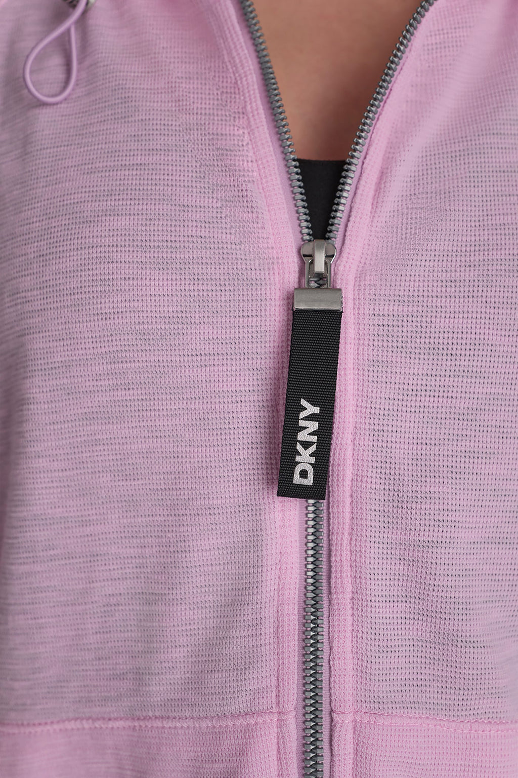 MINI WAFFLE FULL-ZIP HOODIE