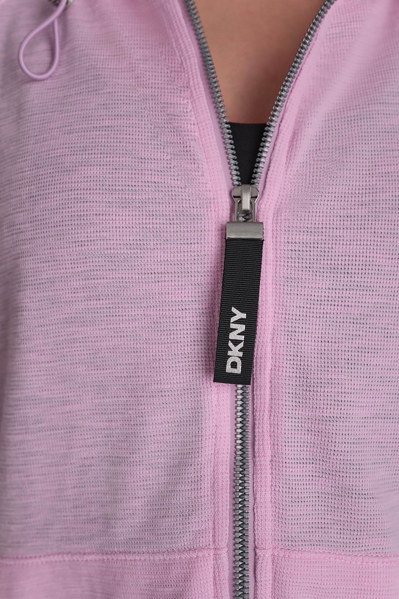 MINI WAFFLE FULL-ZIP HOODIE