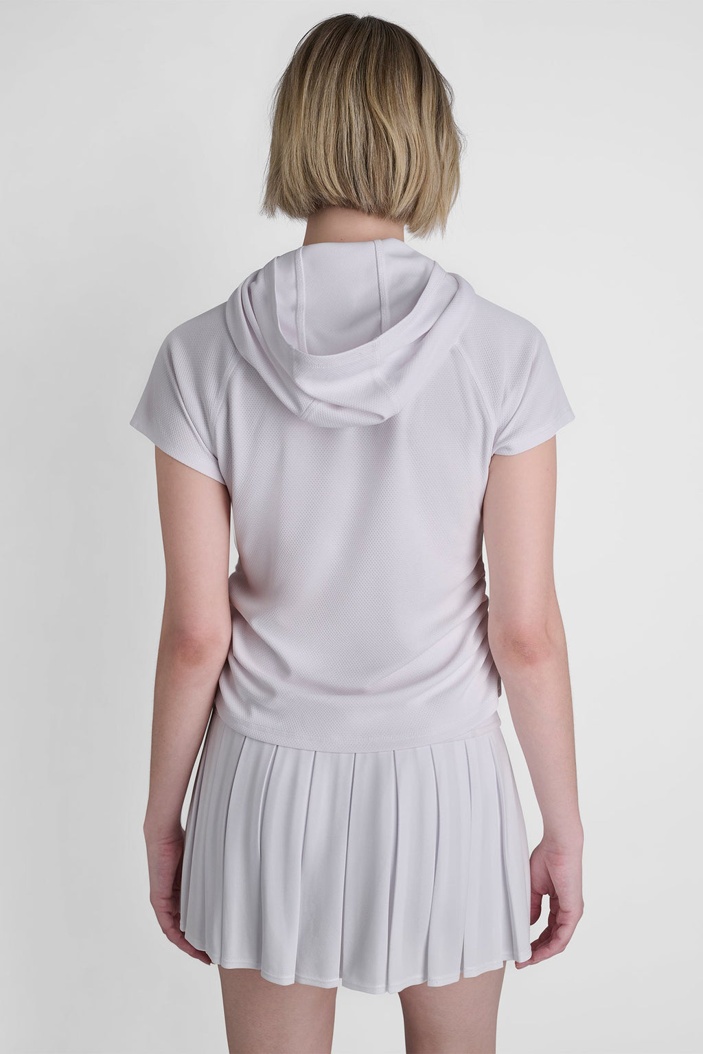 MESH HOODED LOGO TEE