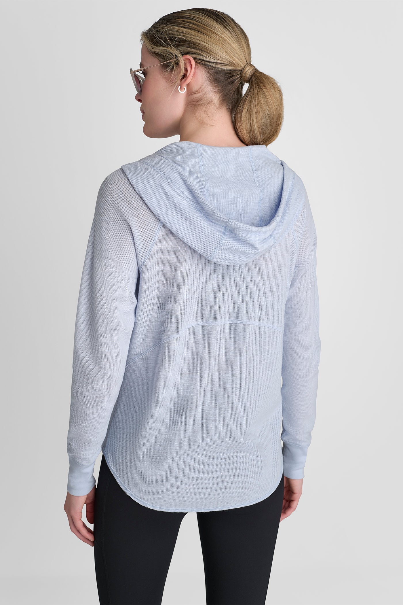 MINI WAFFLE FULL-ZIP HOODIE