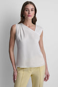 ASYMETRICAL SLEEVELESS BLOUSE