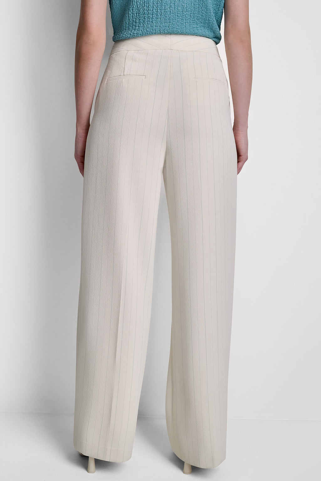 MID-RISE PINSTRIPE TROUSER