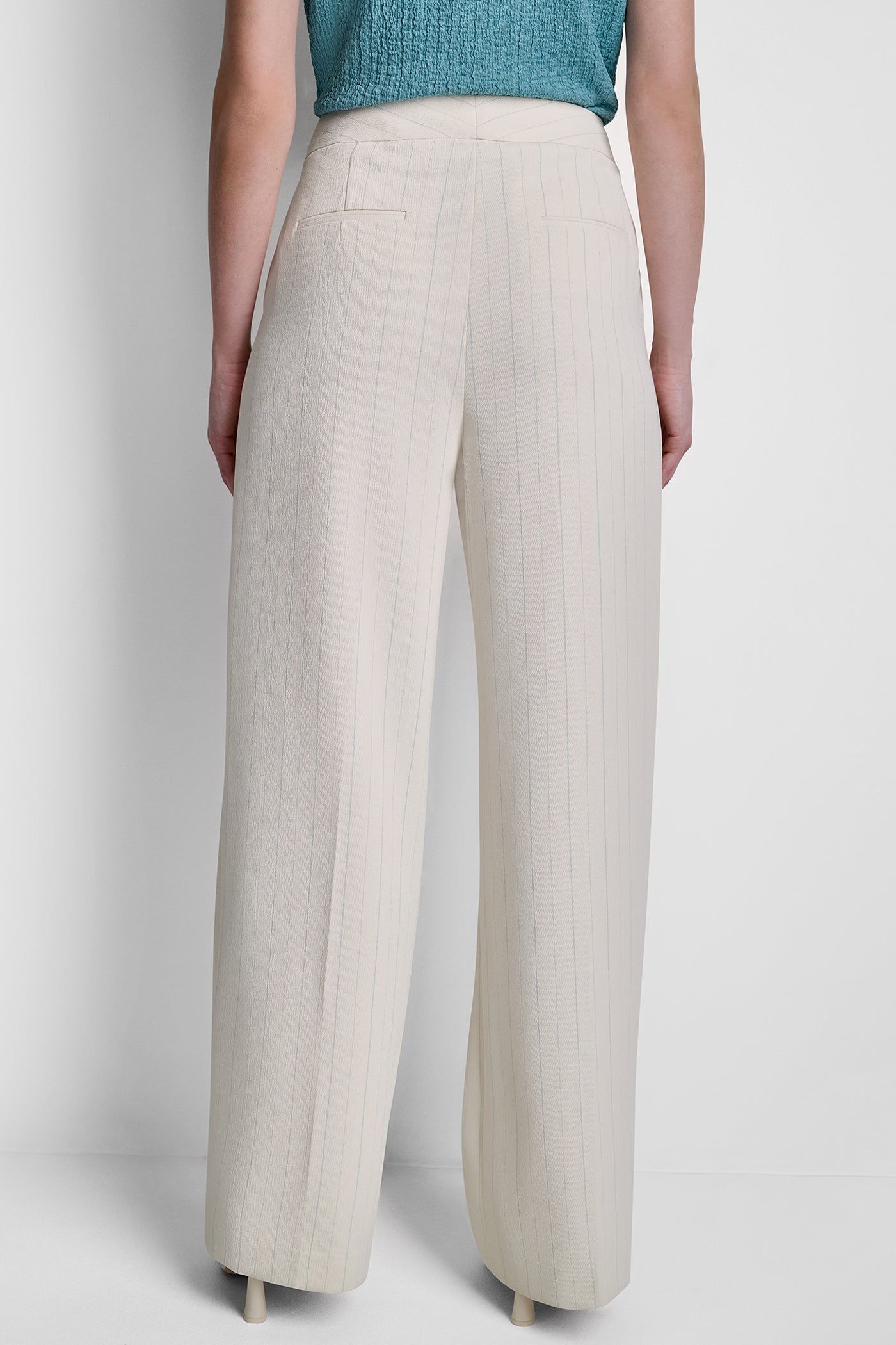 MID-RISE PINSTRIPE TROUSER
