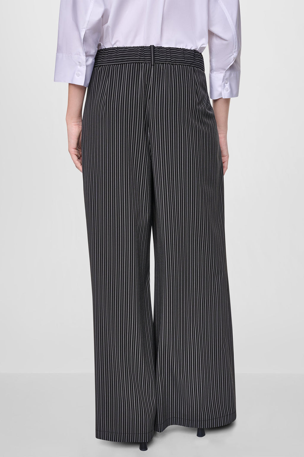 PINSTRIPE PLEATED COMMUTER TROUSER