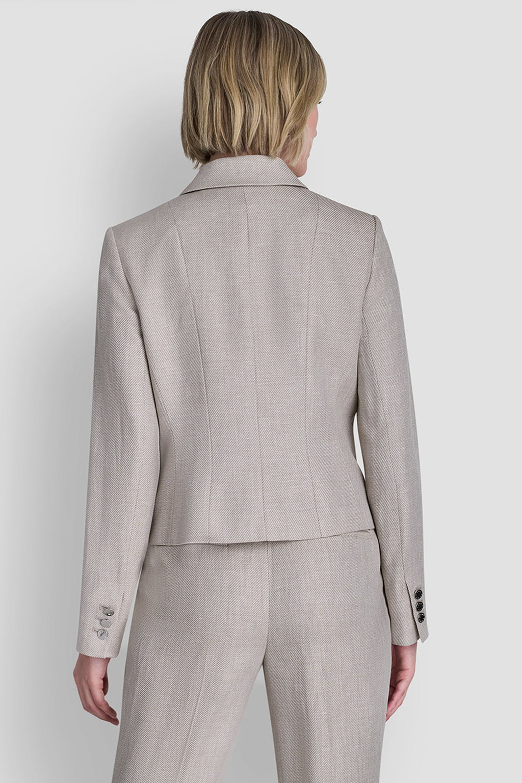 CROPPED SINGLE BUTTON BLAZER