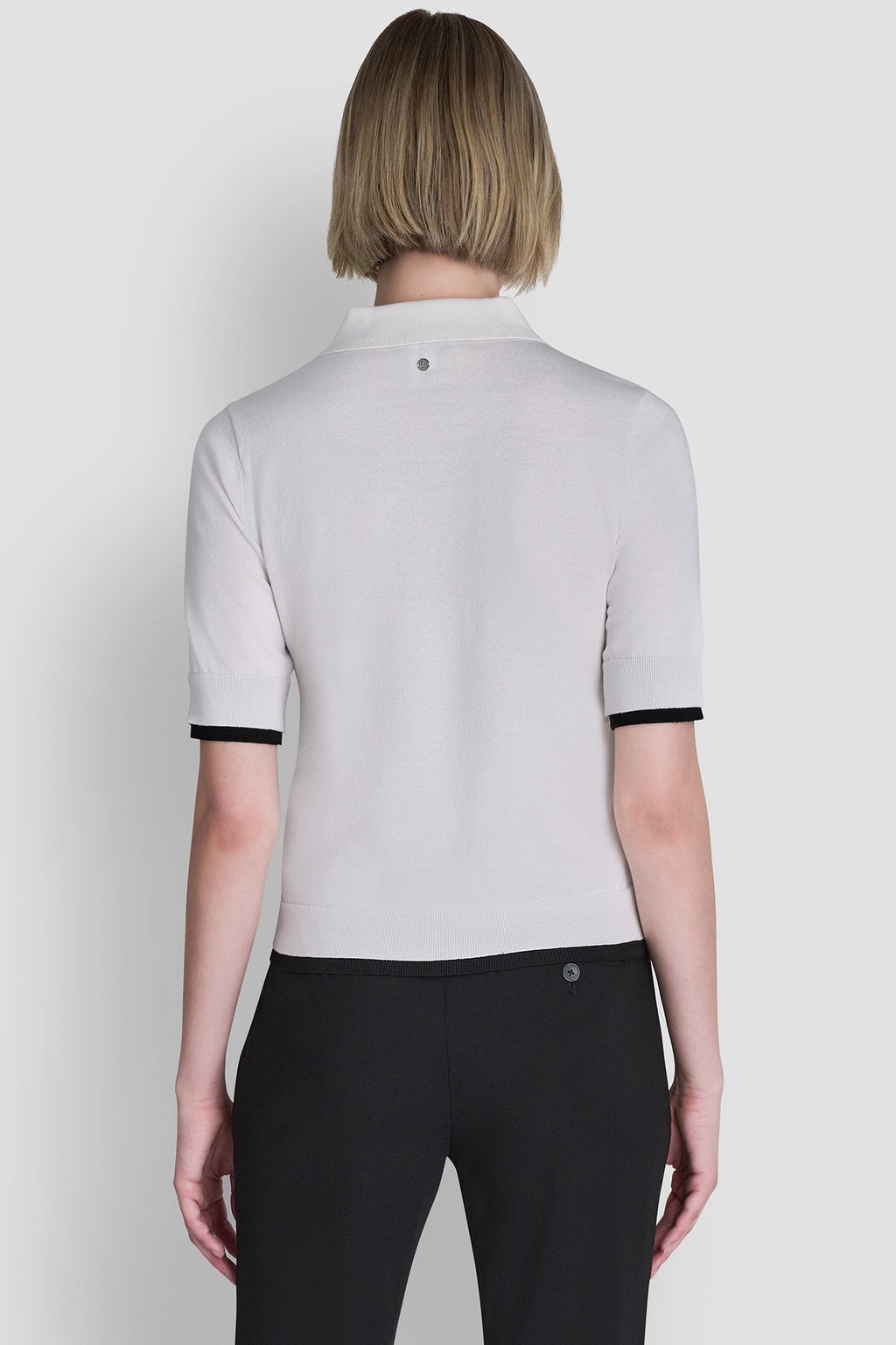COLOR BLOCK POLO SWEATER