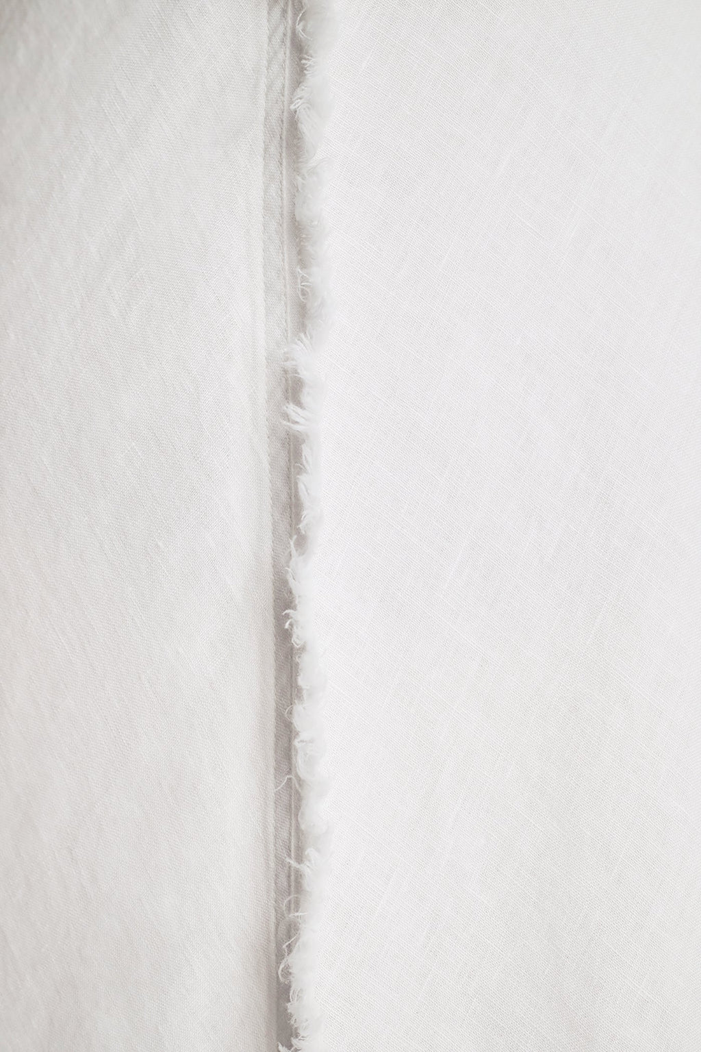 FRAYED LINEN MAXI DRESS