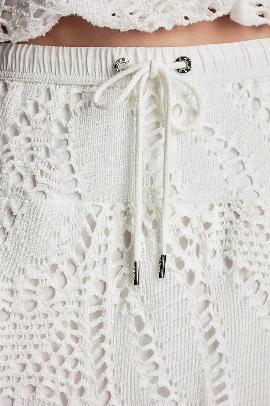 CROCHET LEAF MIDI SKIRT