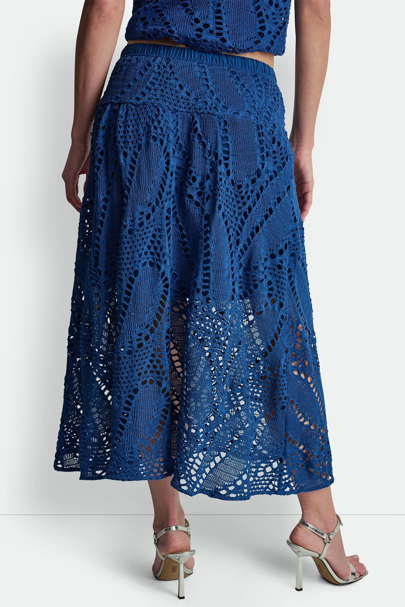 CROCHET LEAF MIDI SKIRT