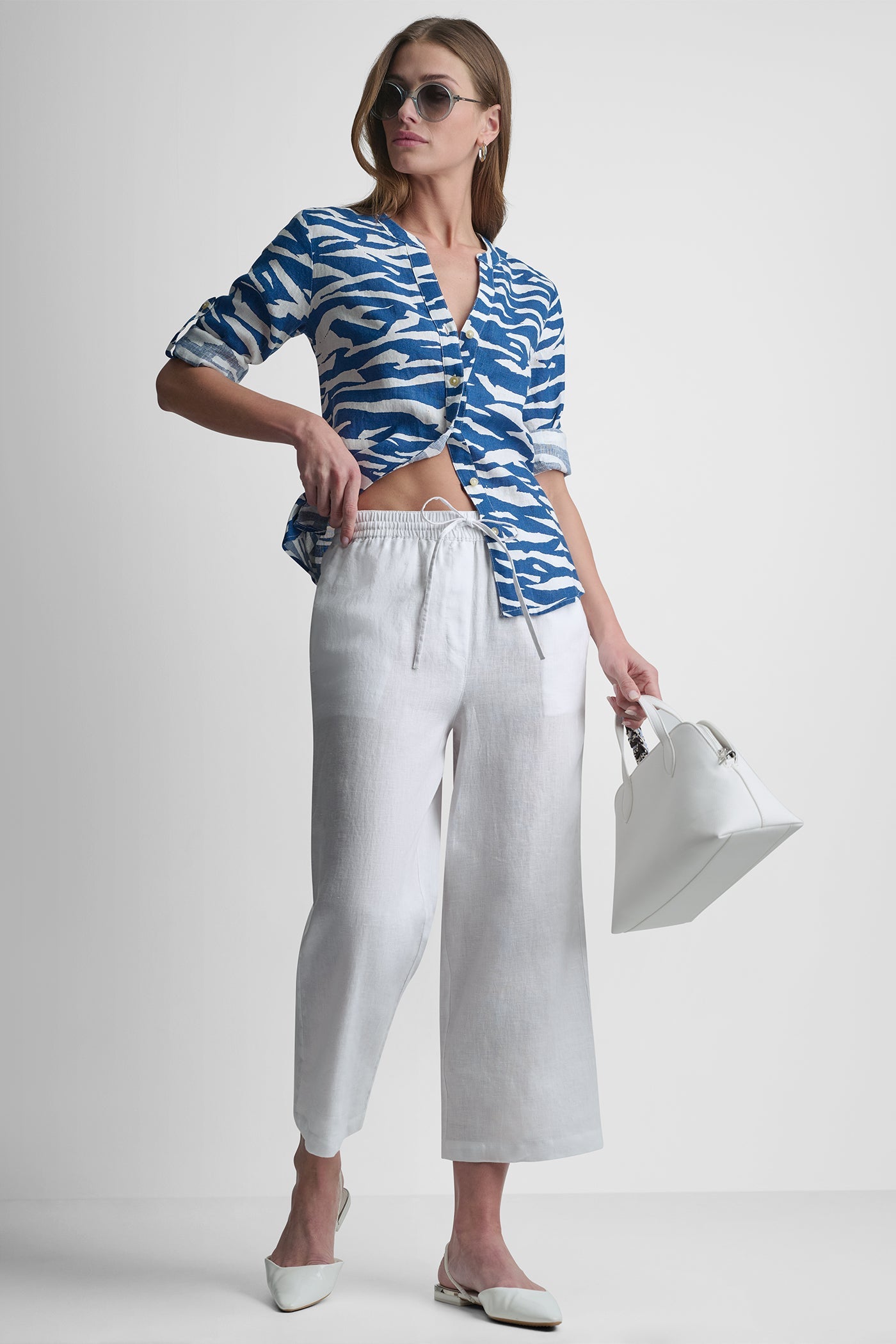 LINEN PRINTED SHIRT