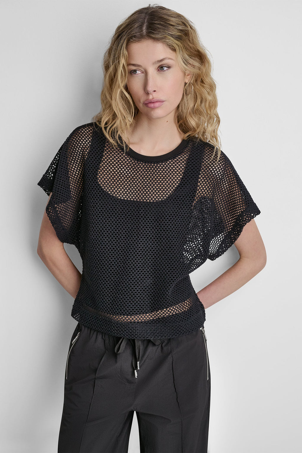 MESH LOGO TEE