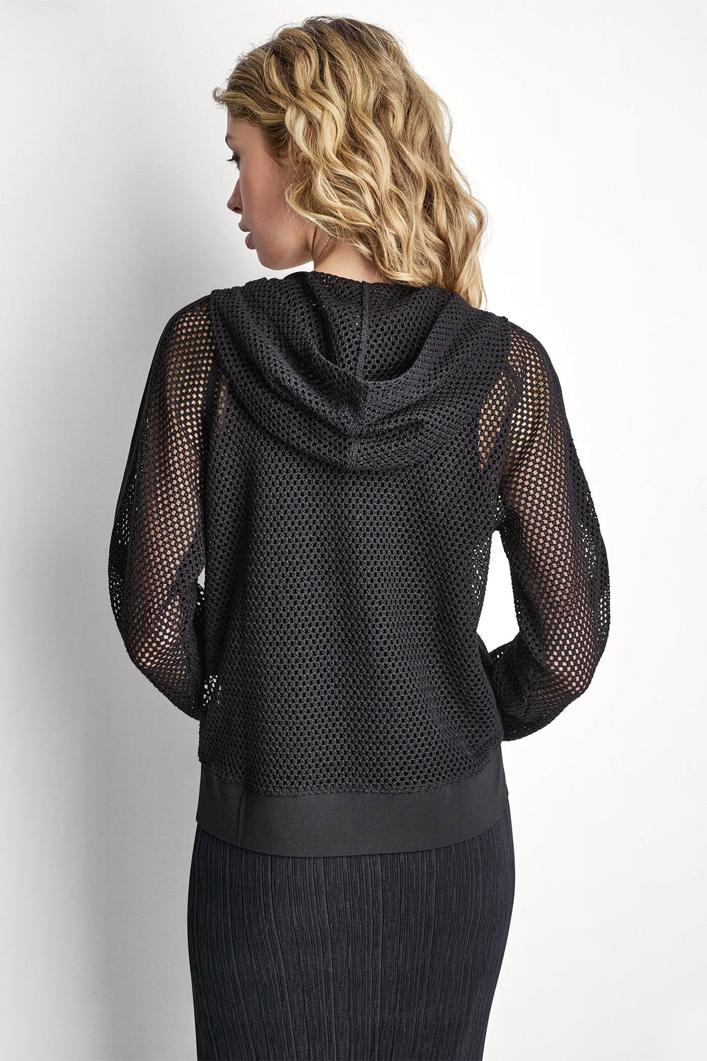 MESH LOGO ZIP-UP HOODIE