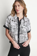 PRINTED CAMP SHIRT