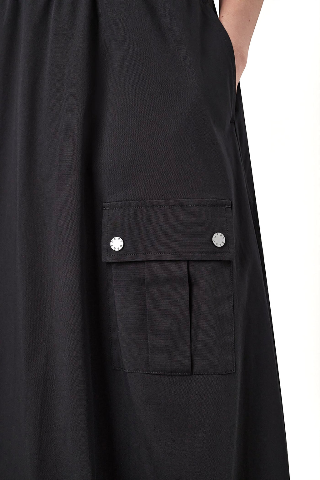 CARGO POCKET BUBBLE MIDI SKIRT