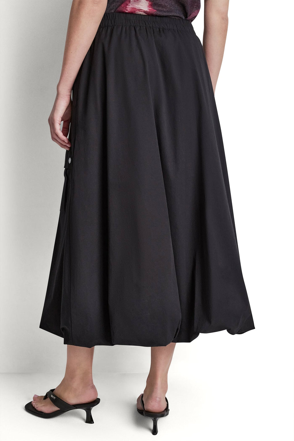 CARGO POCKET BUBBLE MIDI SKIRT