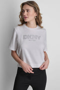 CRYSTAL BORDER LOGO GRAPHIC TEE