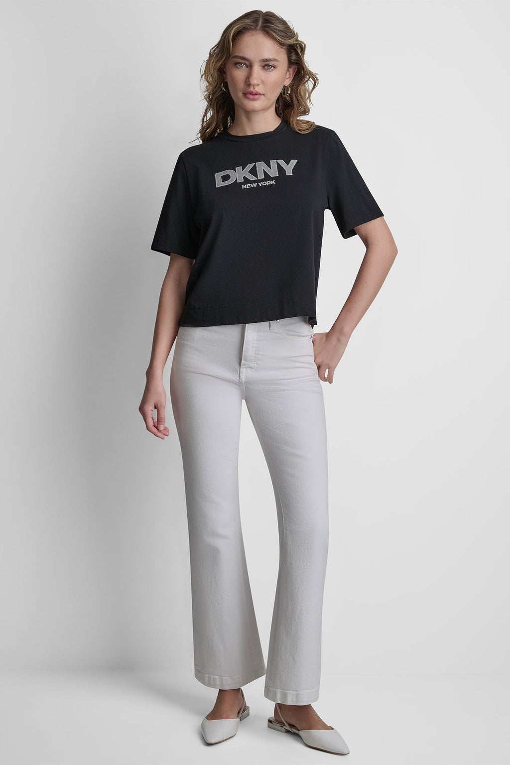 CRYSTAL BORDER LOGO GRAPHIC TEE