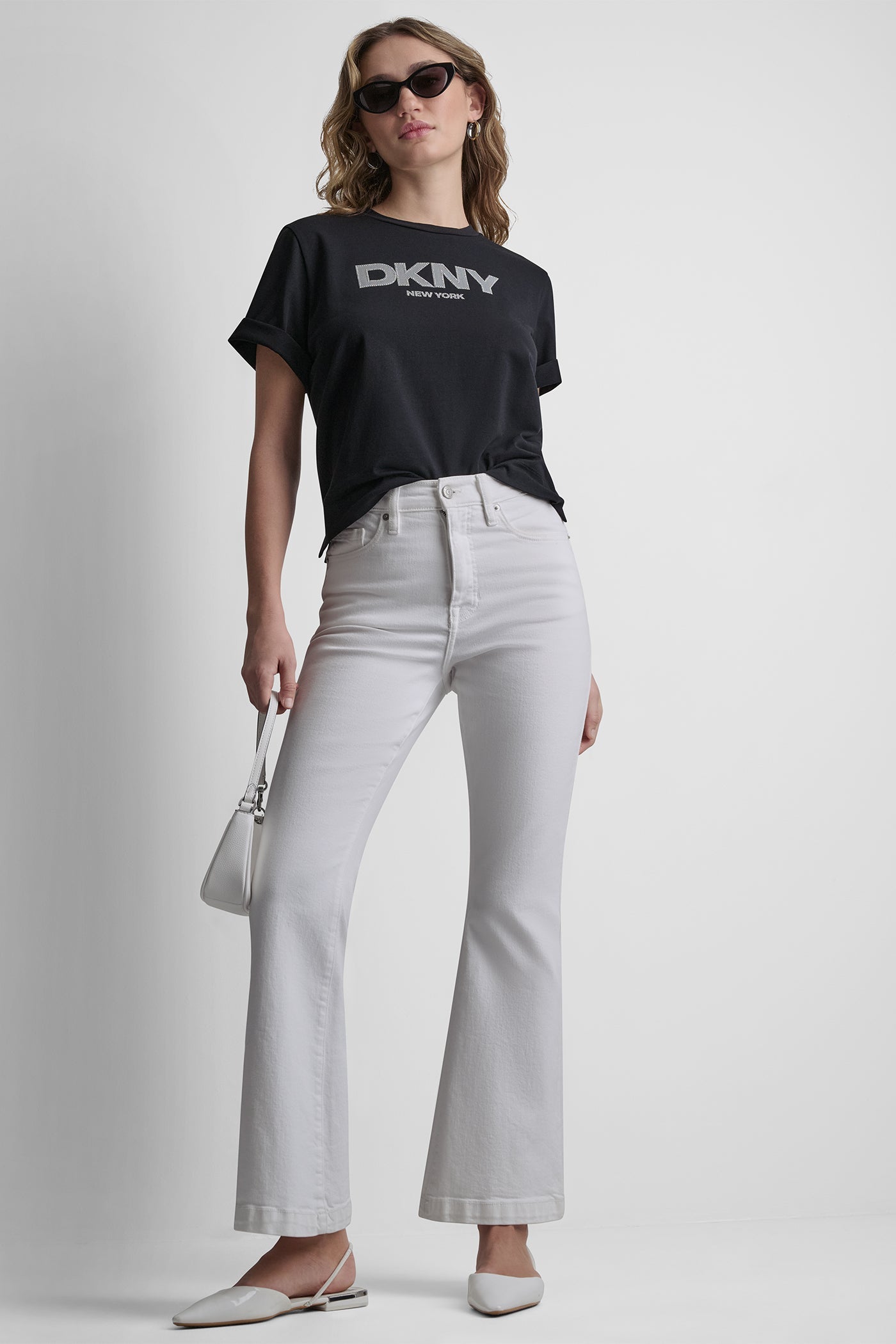 CRYSTAL BORDER LOGO GRAPHIC TEE