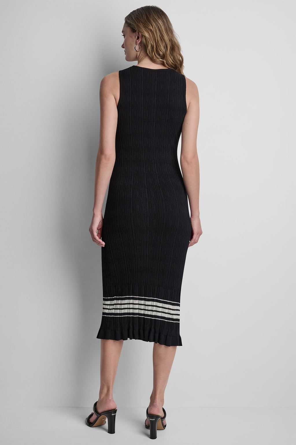 STRIPE MIDI SWEATER DRESS