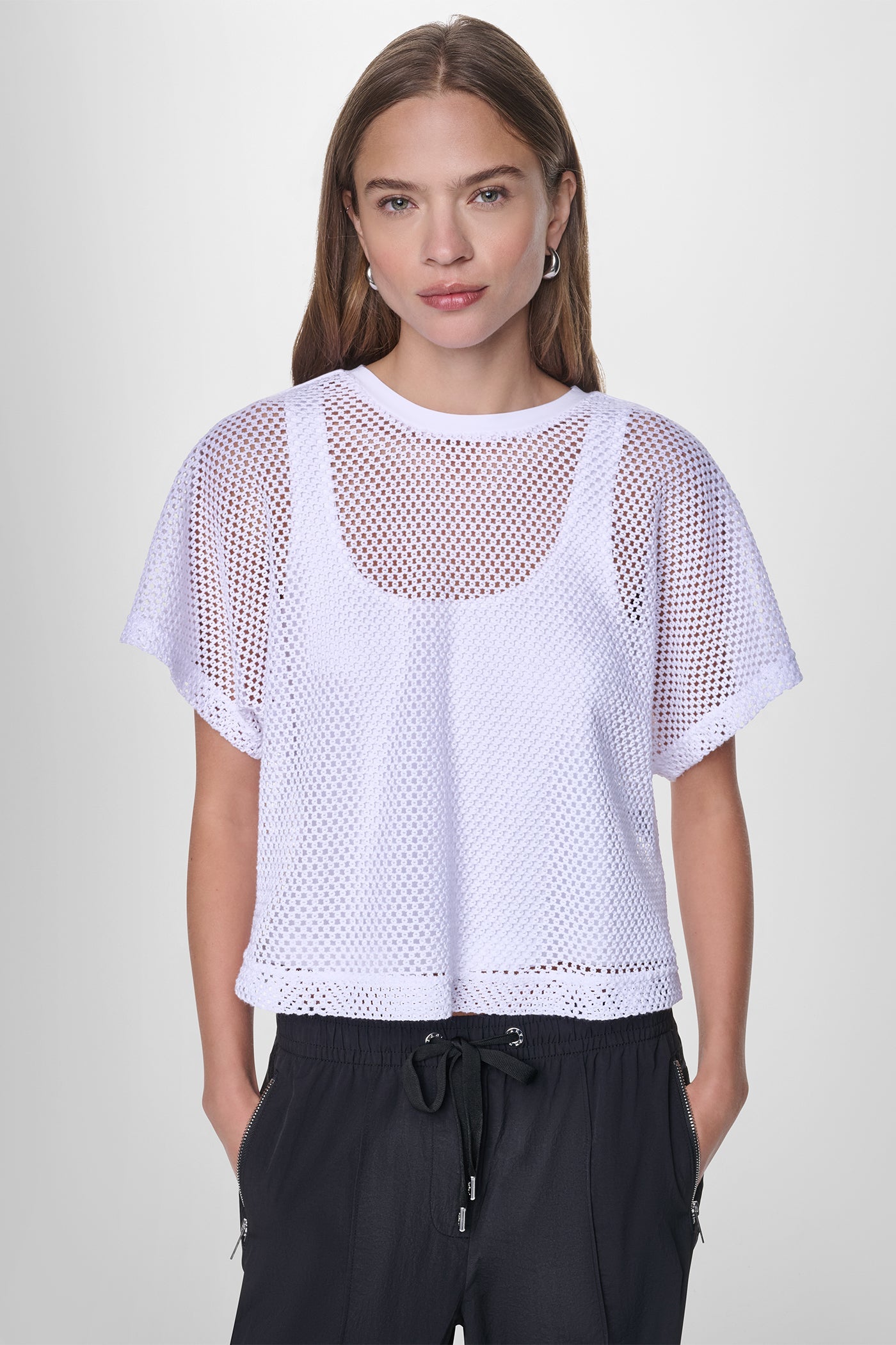 MESH LOGO TEE