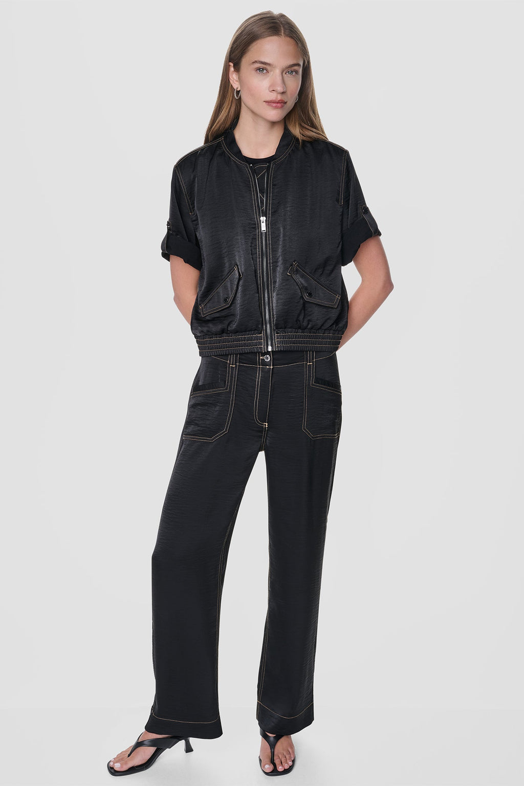 CONTRAST STITCH JACKET