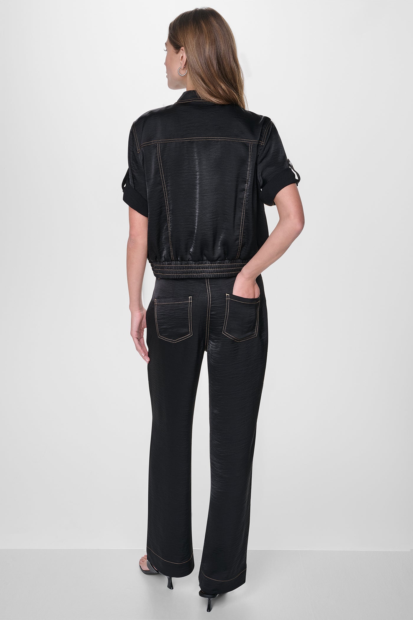 CONTRAST STITCH JACKET