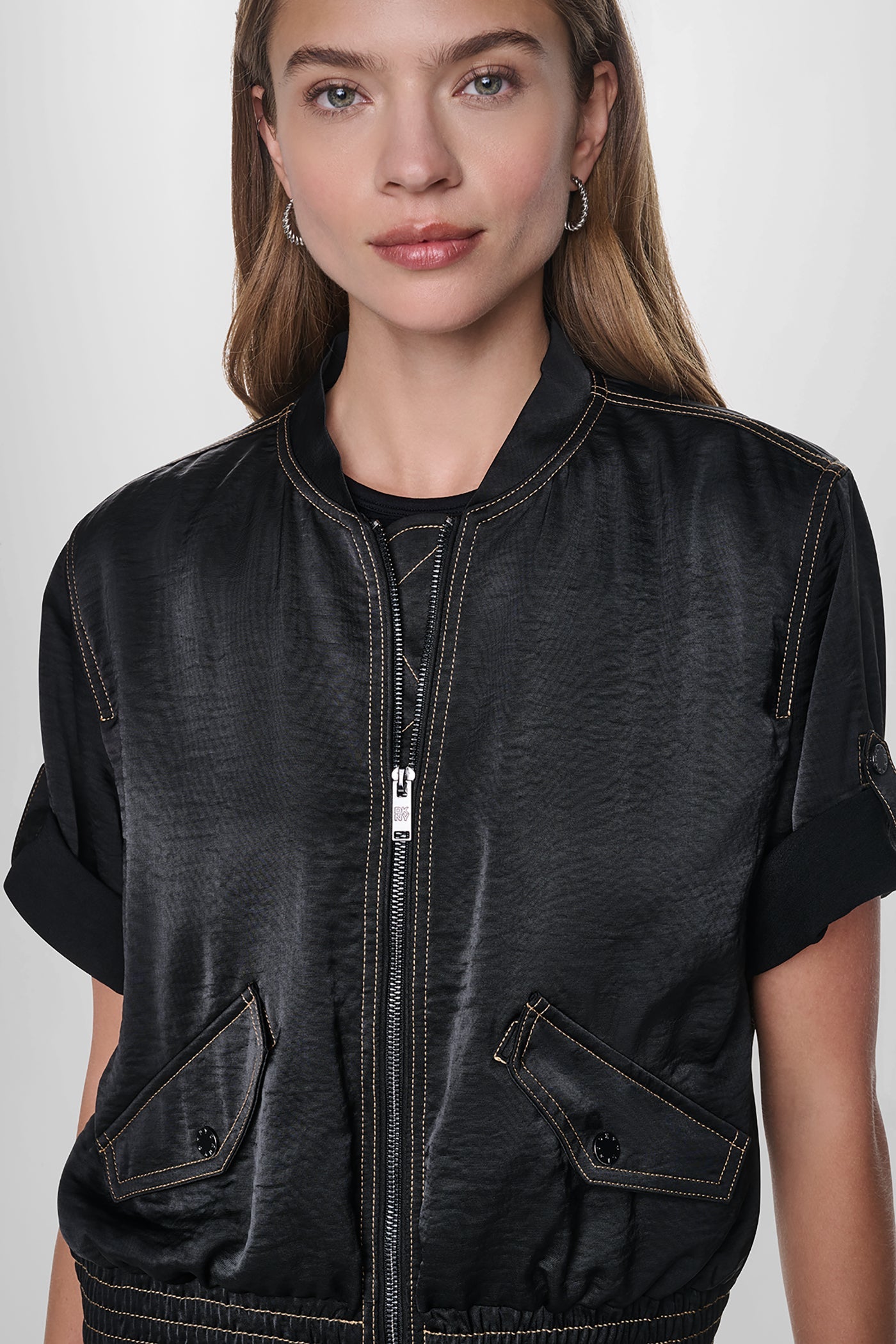 CONTRAST STITCH JACKET