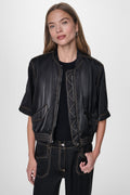 CONTRAST STITCH JACKET