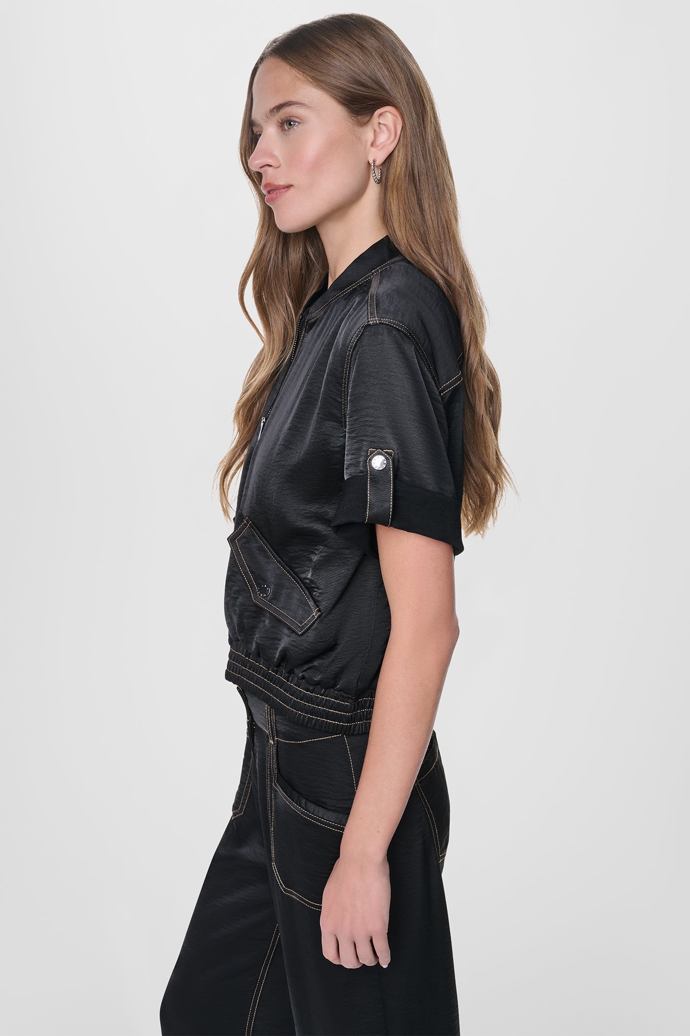 CONTRAST STITCH JACKET