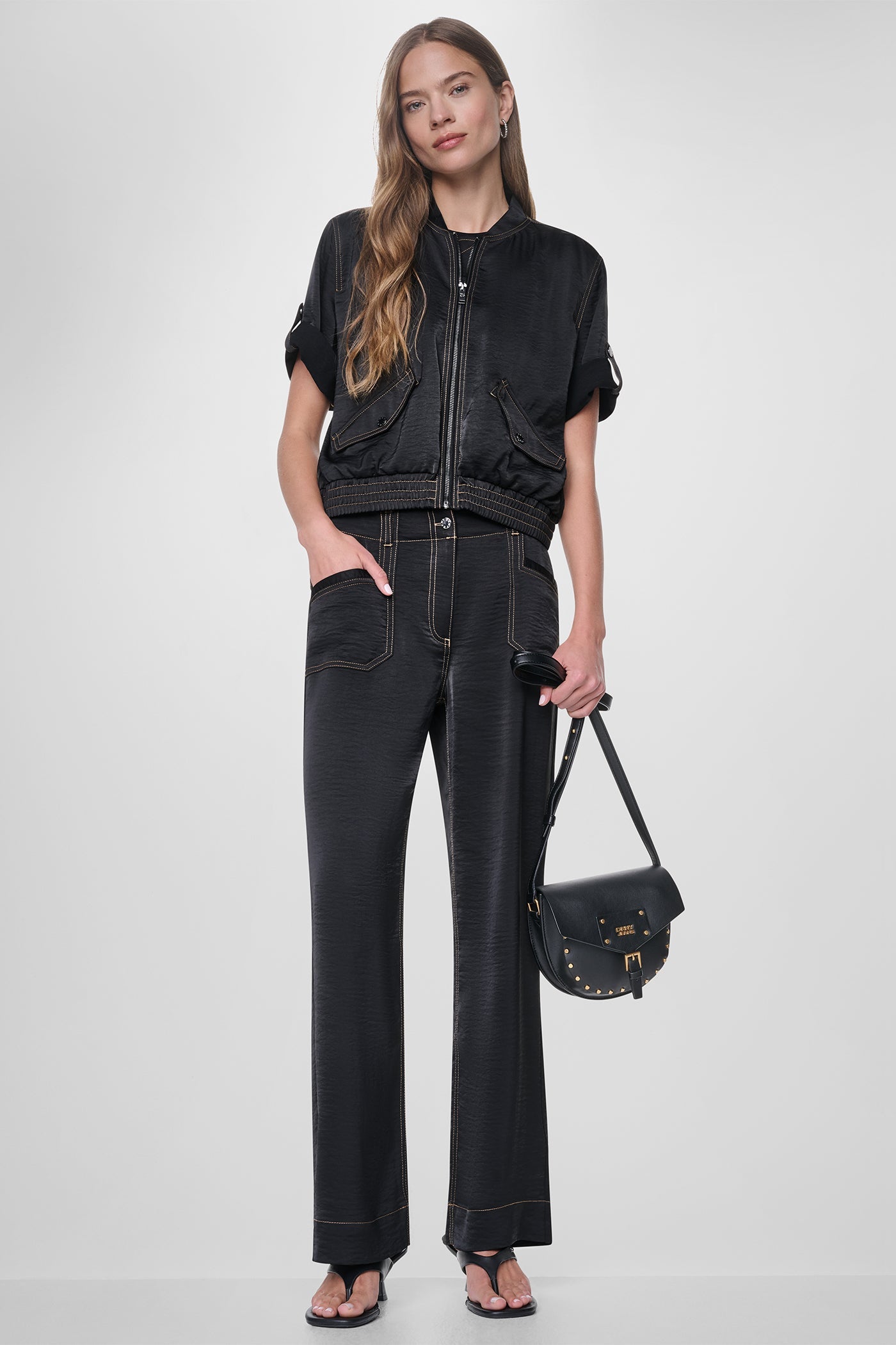 CONTRAST STITCH JACKET
