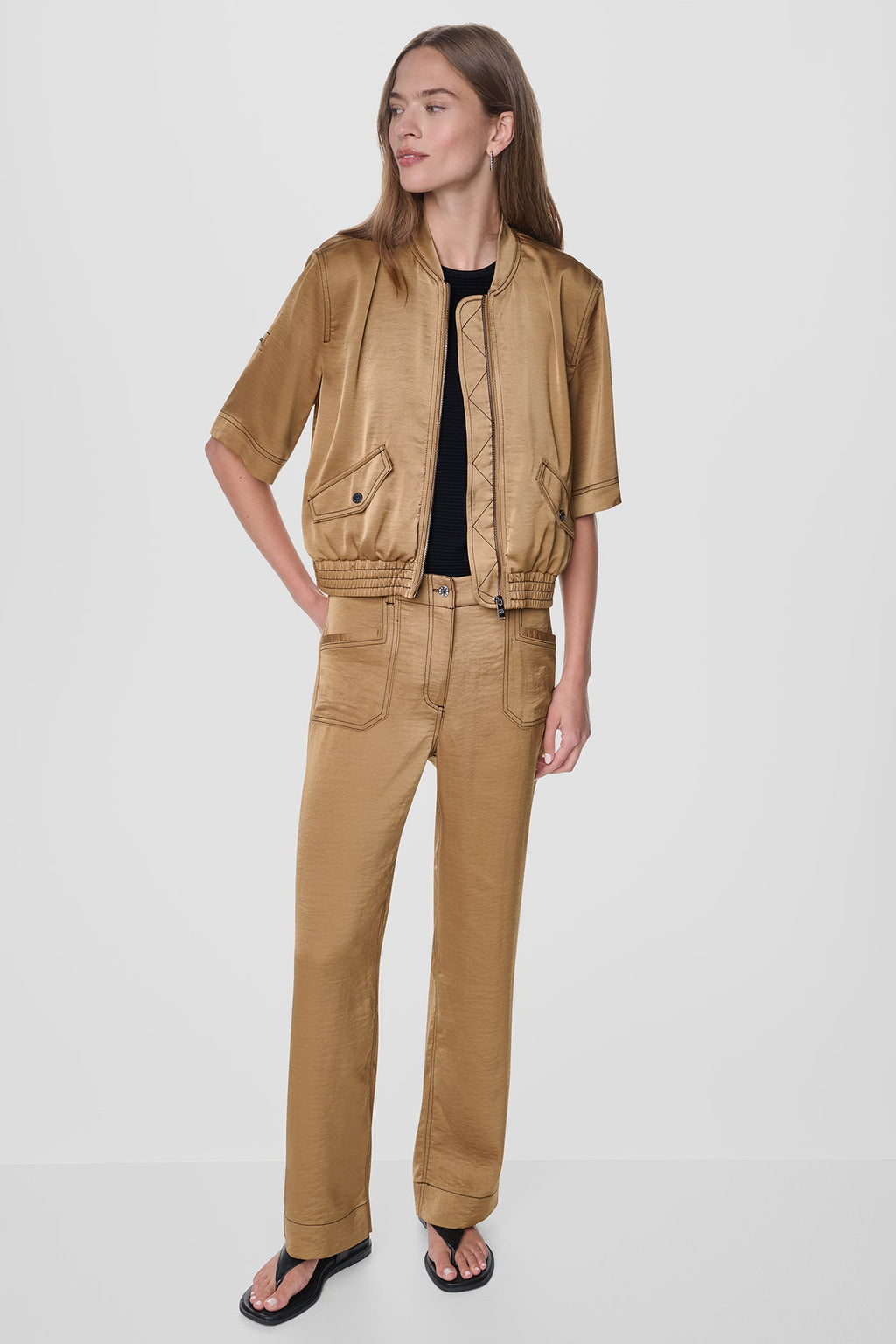 CONTRAST STITCH JACKET