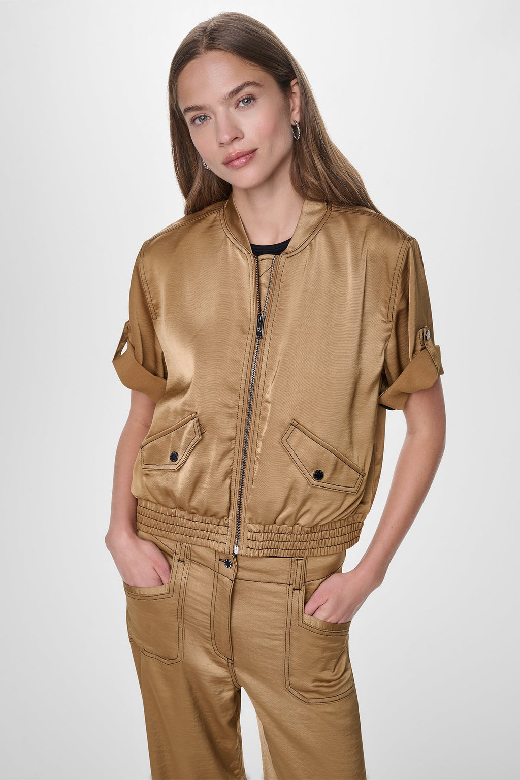 CONTRAST STITCH JACKET
