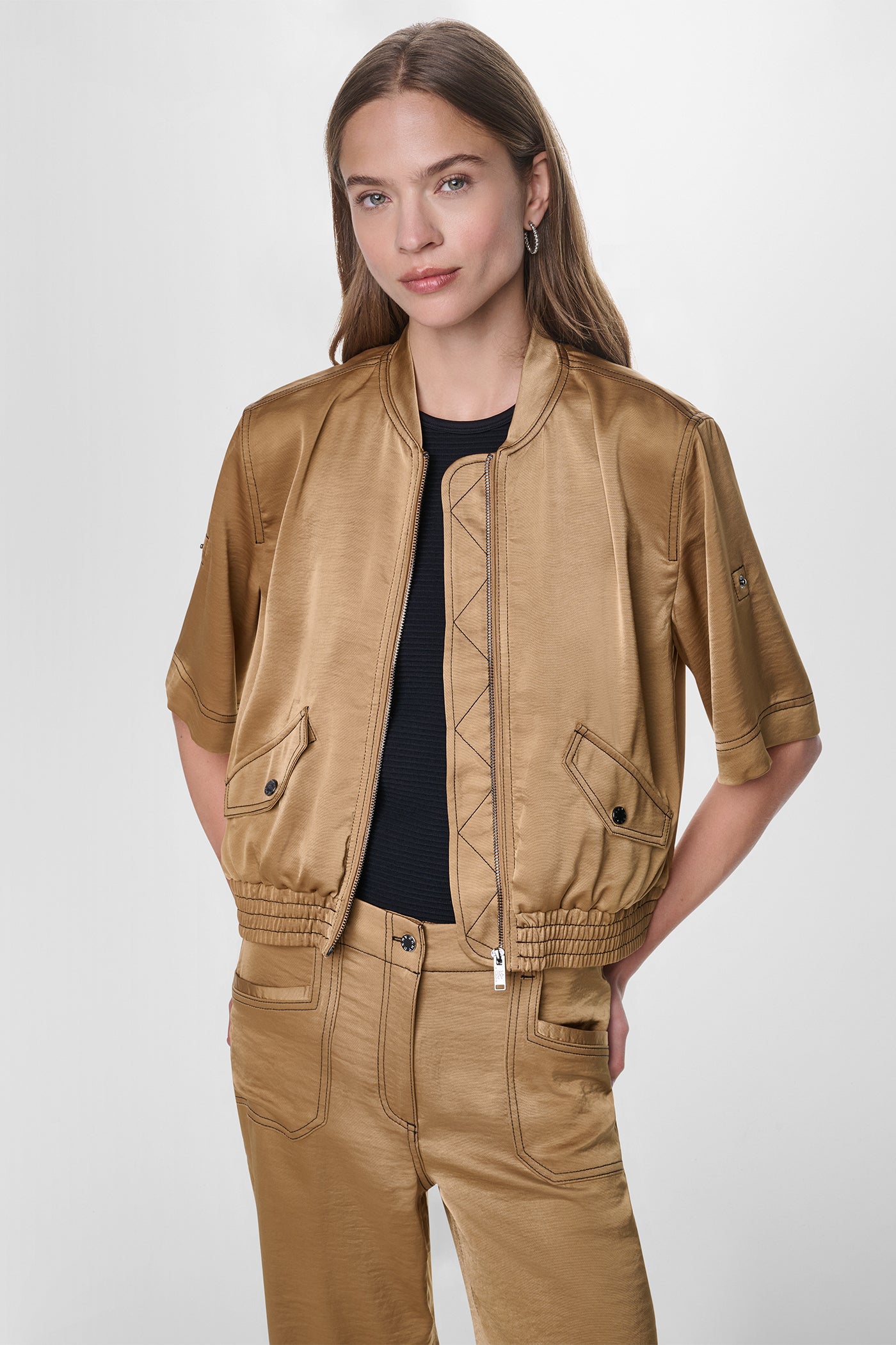 CONTRAST STITCH JACKET