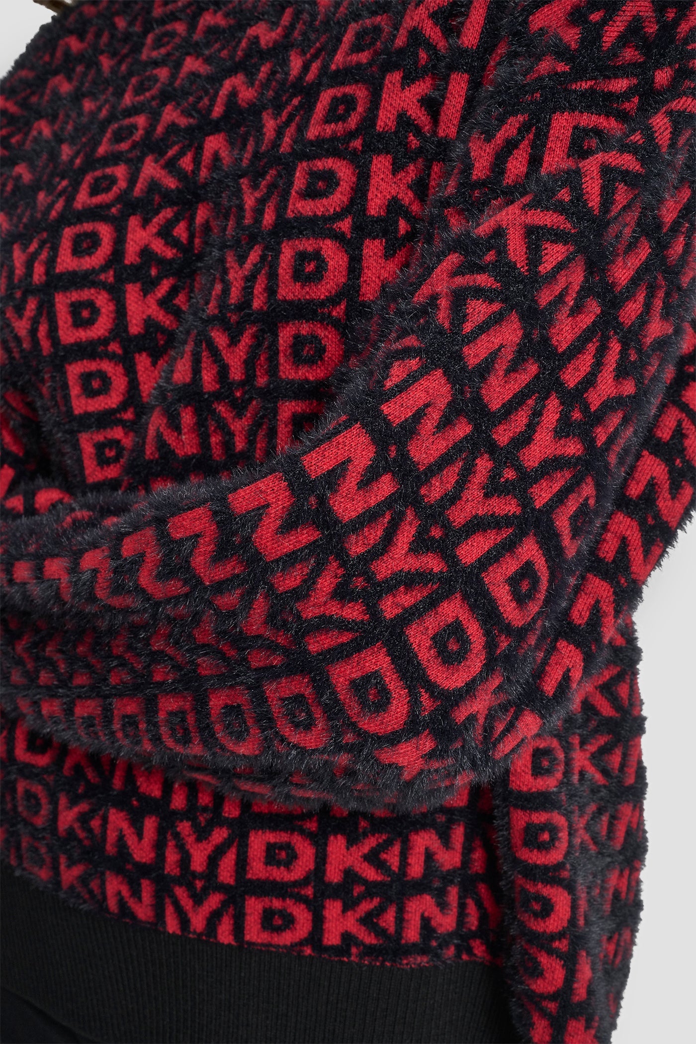 FUR ALL OVER LOGO SWEATER