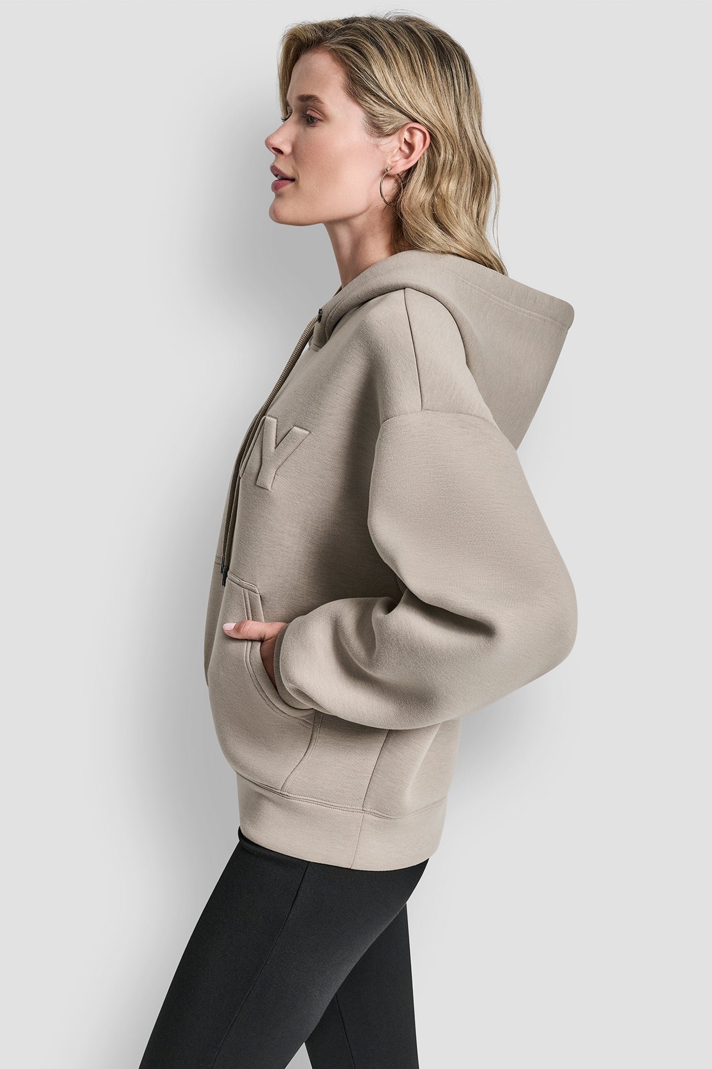 LOGO EMBOSSED SCUBA HOODIE