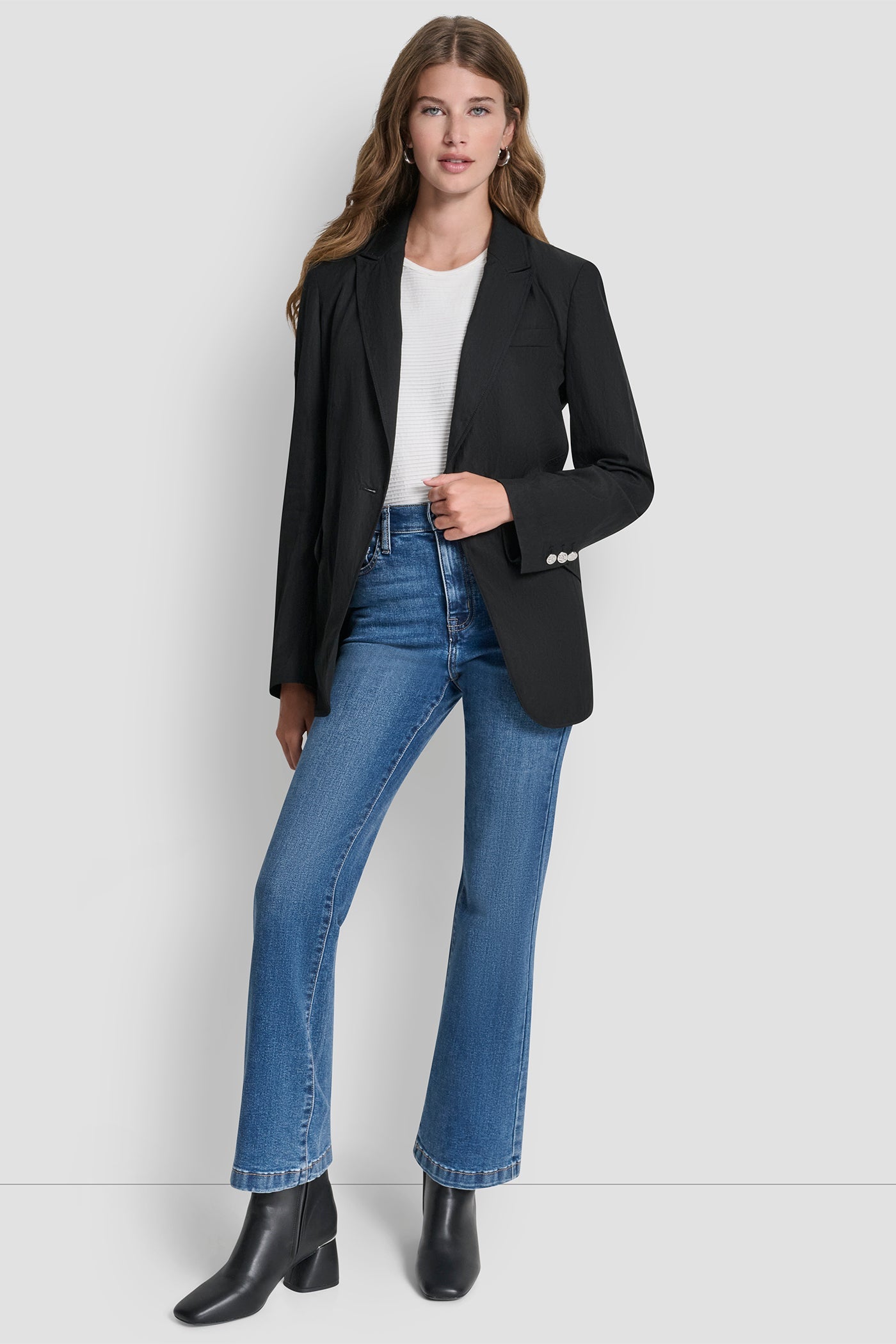 ZIG ZAG STITCH BLAZER