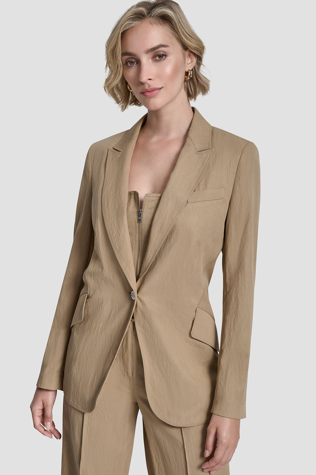 ZIG ZAG STITCH BLAZER