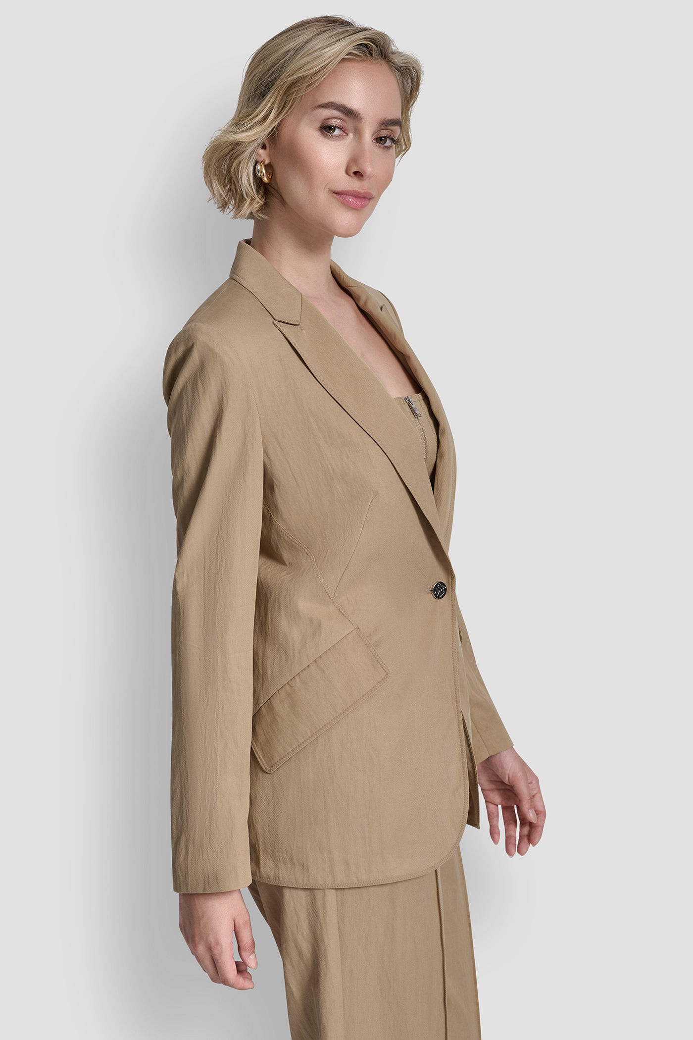 ZIG ZAG STITCH BLAZER