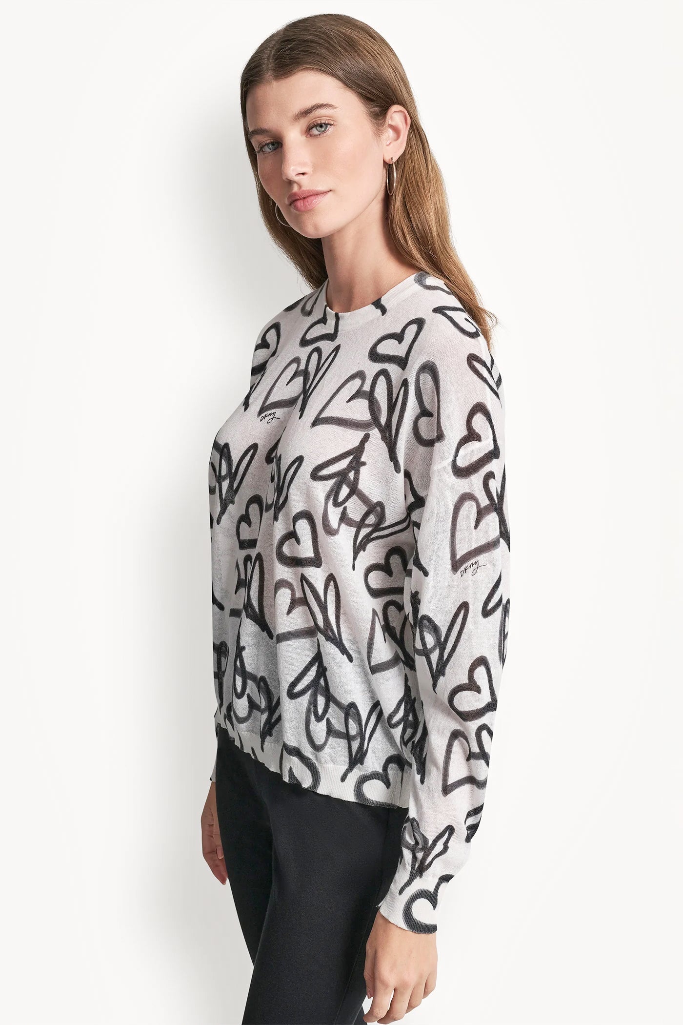 GRAFFITI HEART SWEATER