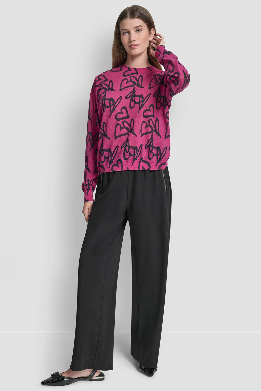 GRAFFITI HEART SWEATER