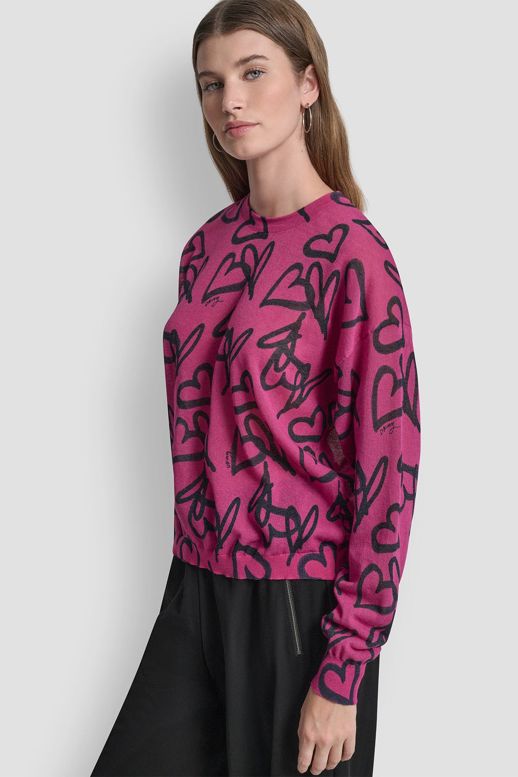 GRAFFITI HEART SWEATER