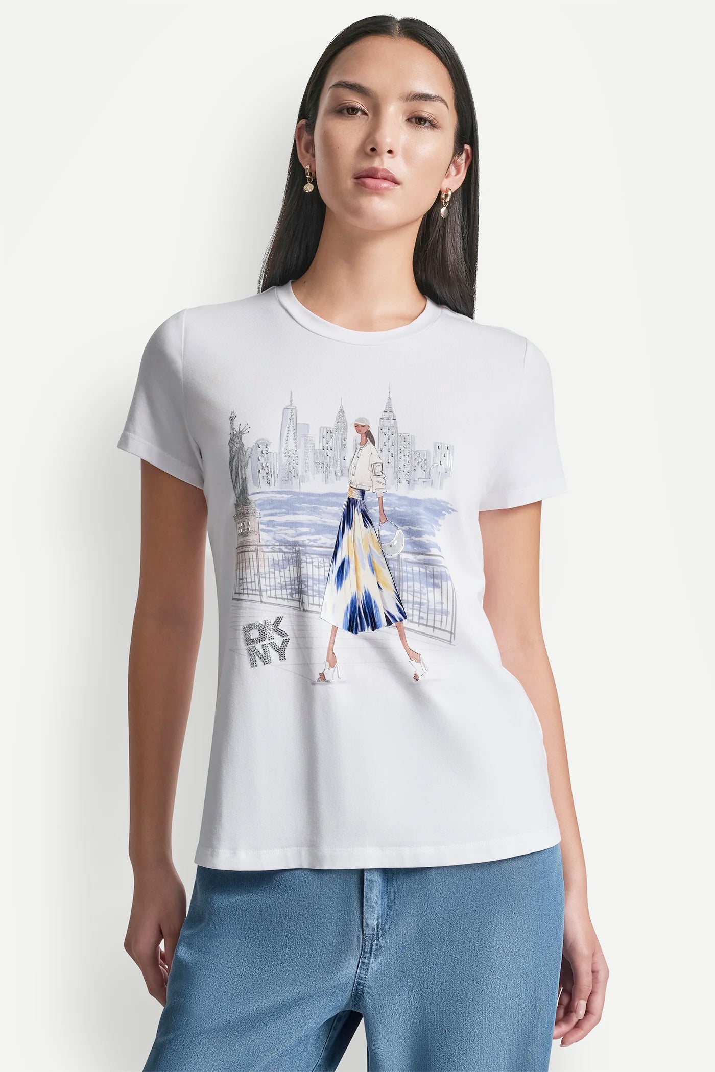 STATUE OF LIBERTY CONVERSATIONAL T-SHIRT