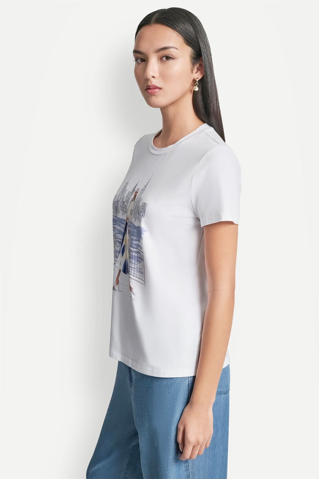 STATUE OF LIBERTY CONVERSATIONAL T-SHIRT