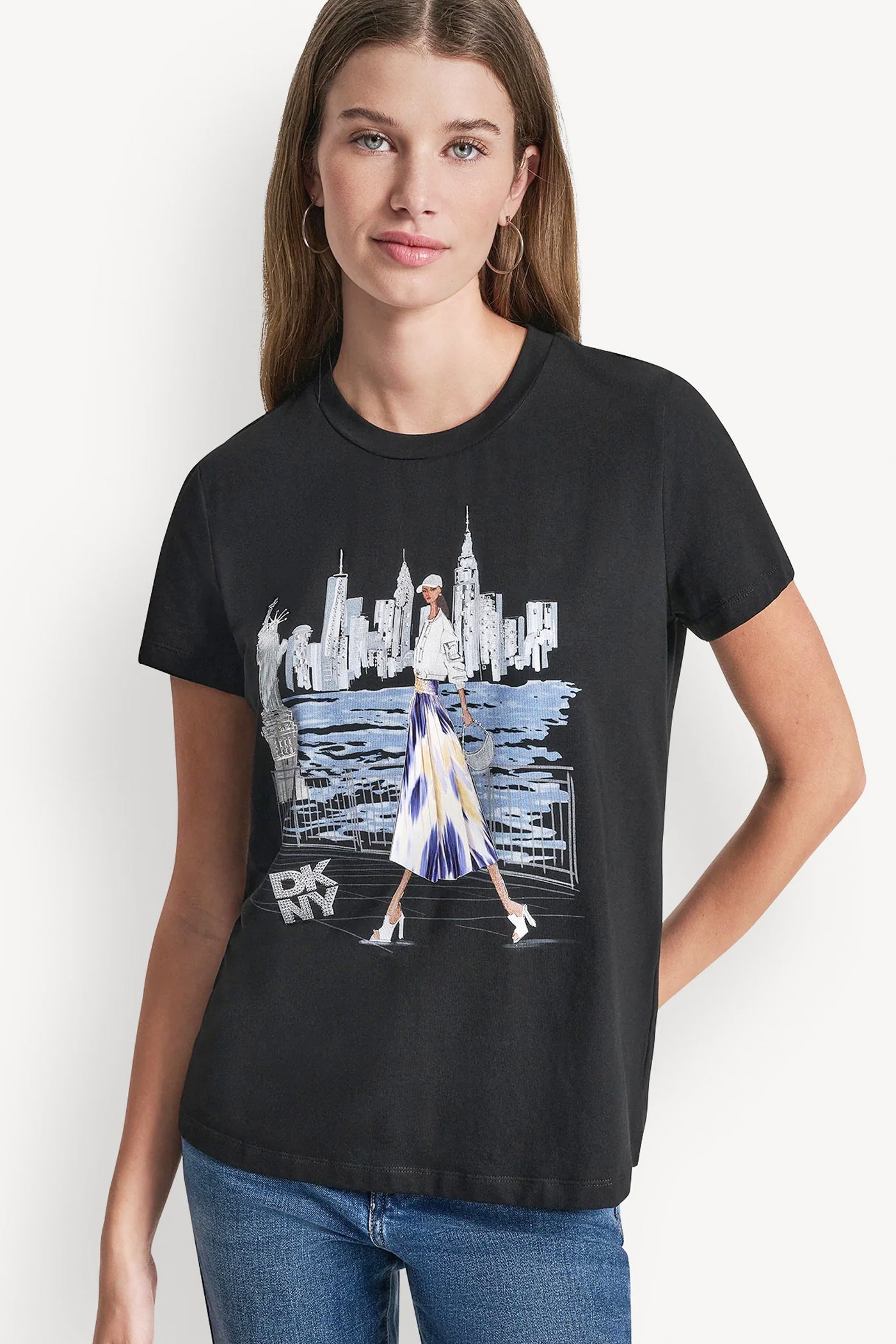 STATUE OF LIBERTY CONVERSATIONAL T-SHIRT