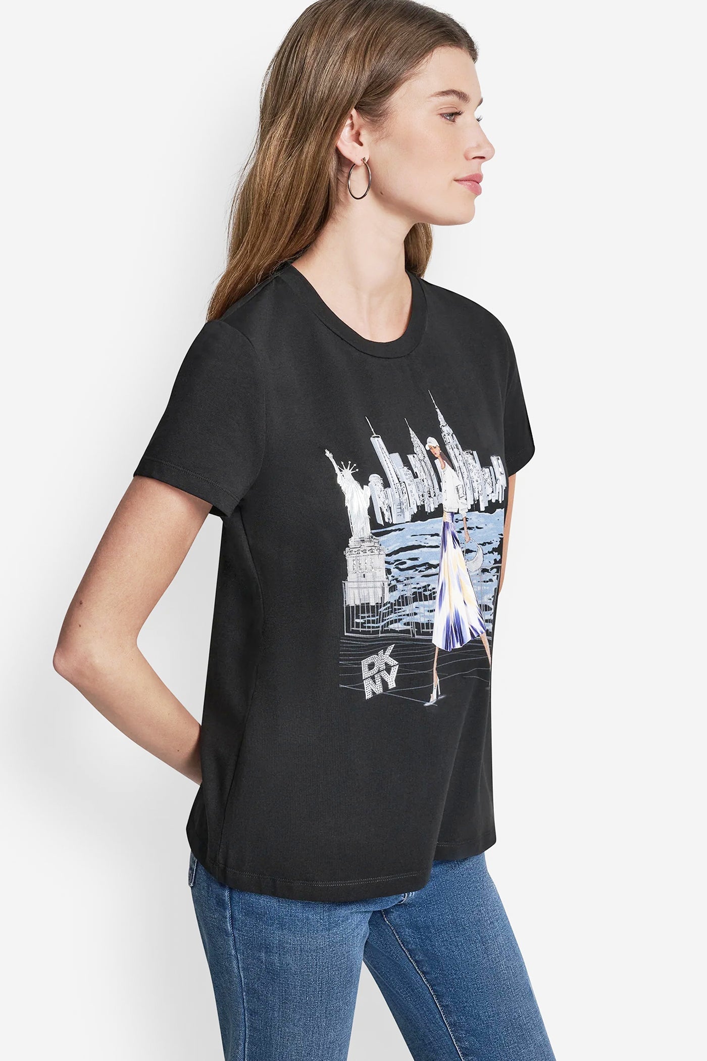 STATUE OF LIBERTY CONVERSATIONAL T-SHIRT
