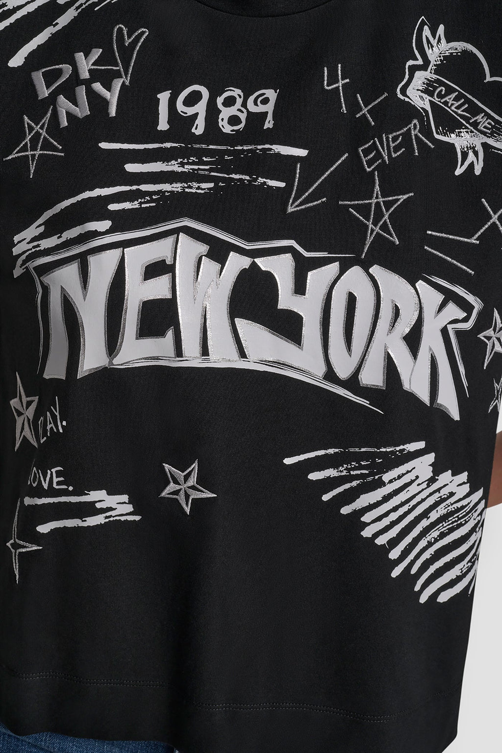 1989 NOTEBOOK SCRIBBLE GRAPHIC TEE