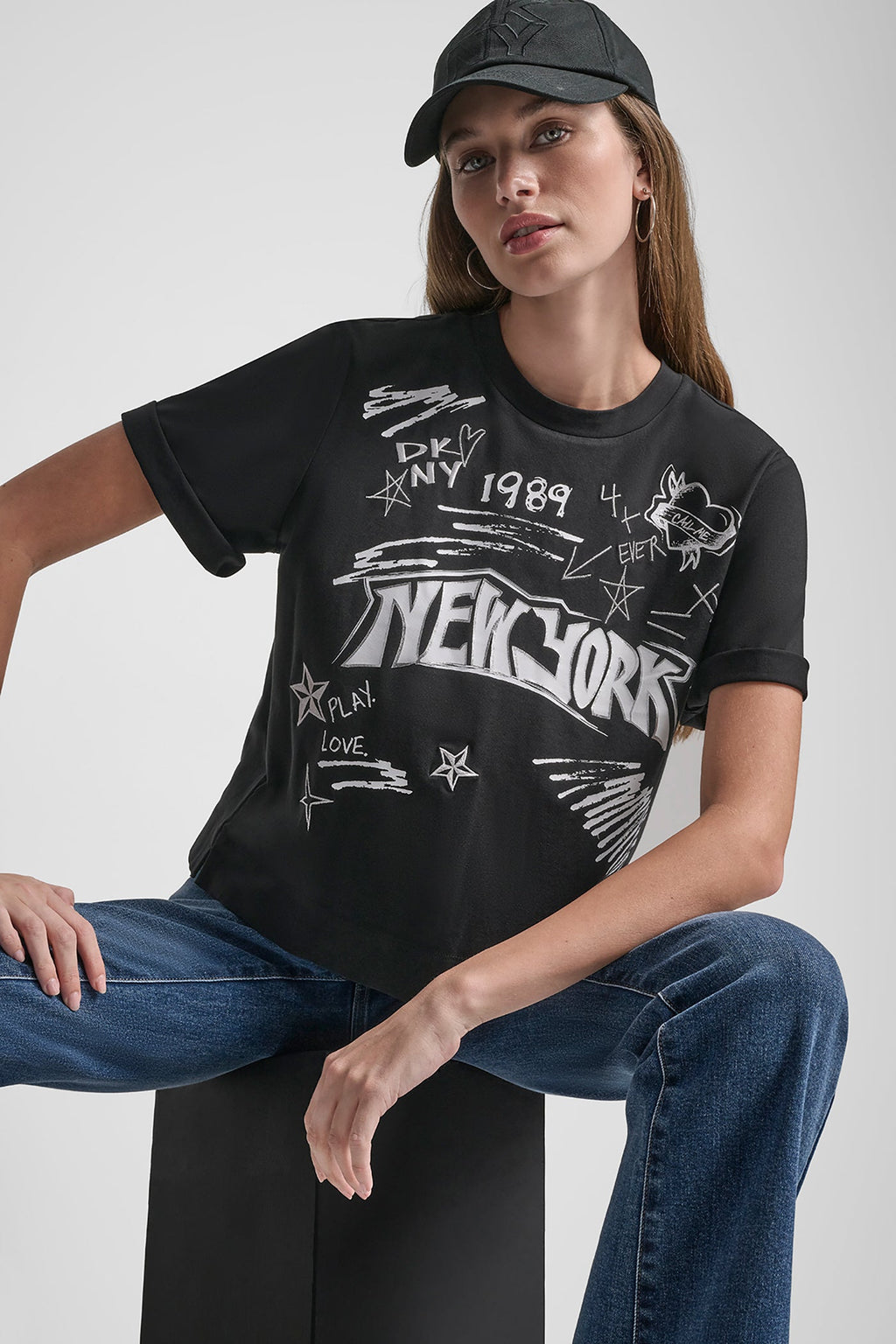 1989 NOTEBOOK SCRIBBLE GRAPHIC TEE